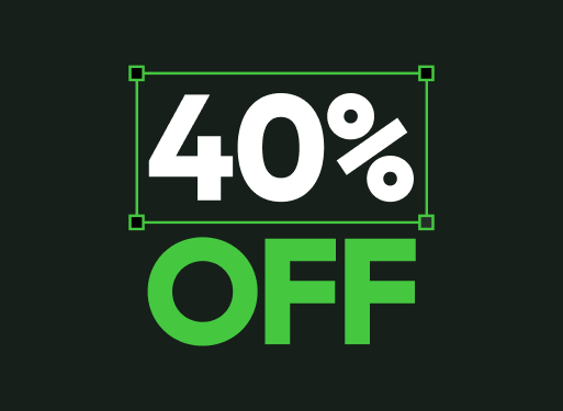 40% off banner
