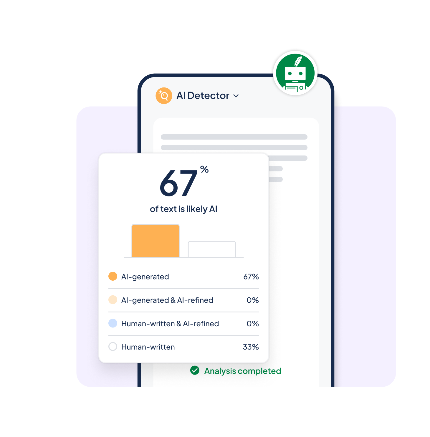 AI Detector on mobile app